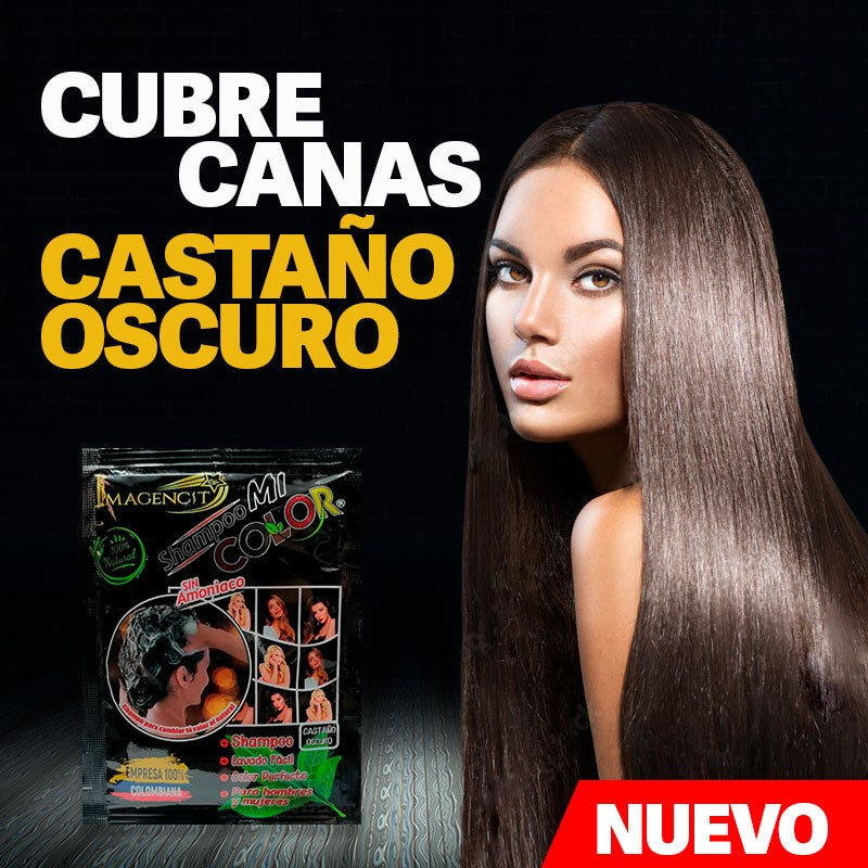 Shampoo Cubre Canas - Castaño