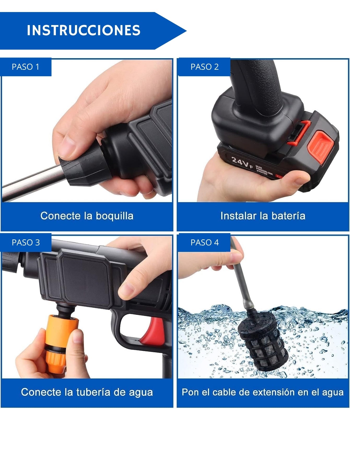 HIDROLAVADORA PORTÁTIL DE ALTA PRESIÓN