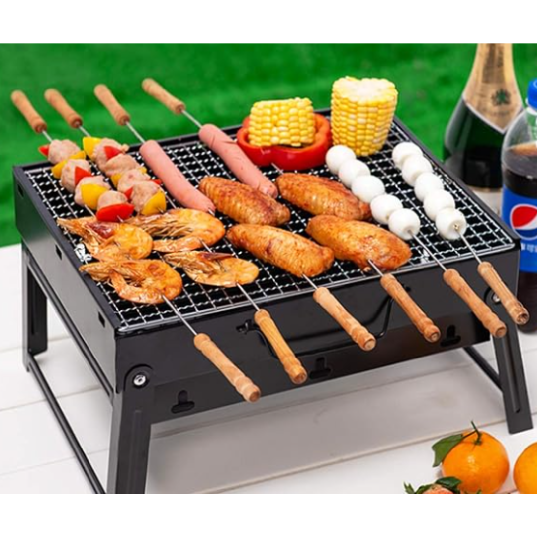 ASADOR PORTÁTIL AL CARBÓN - Parrilla Plegable