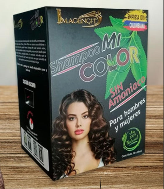 Shampoo Cubre Canas - Castaño